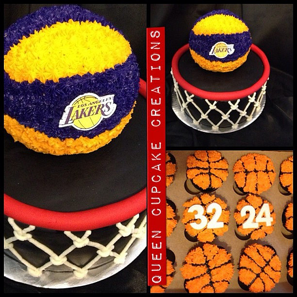 Basketball Cupcake Cake