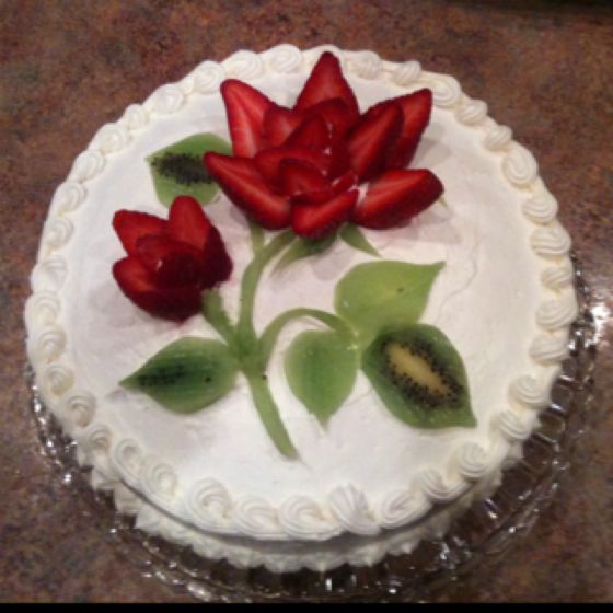 Cakes Decorated with Strawberries