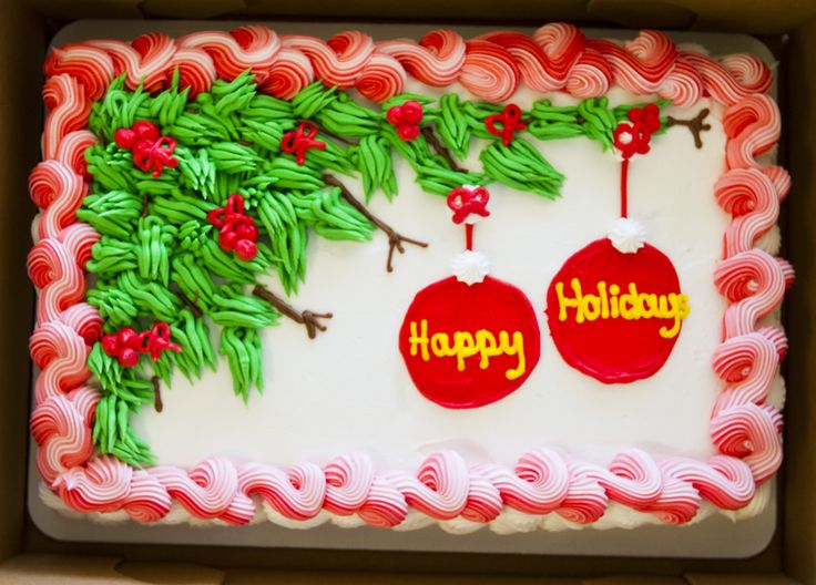 Christmas Holiday Sheets Cake