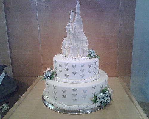 10 Disneyland Wedding Cakes Photo Disney Castle Wedding Cake