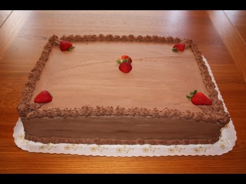 Half Chocolate Sheet Cake Decoration