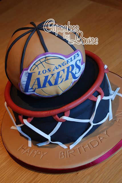 Lakers Basketball Birthday Cake