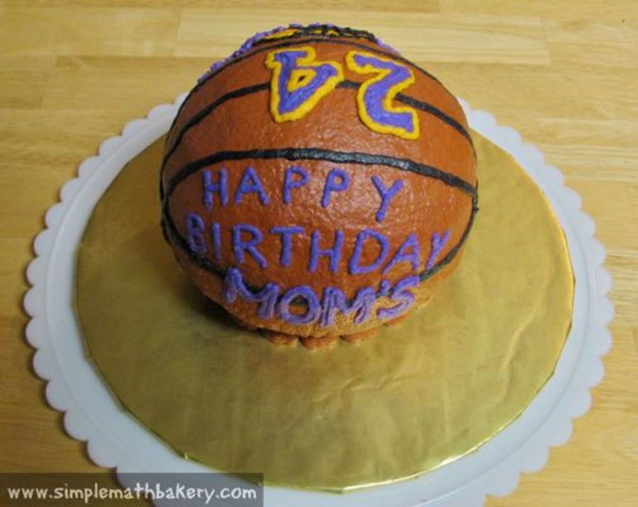 Lakers Basketball Cake