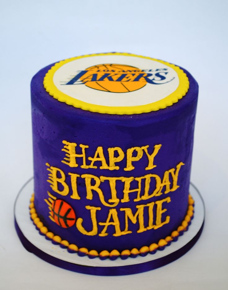 Lakers Birthday Cake