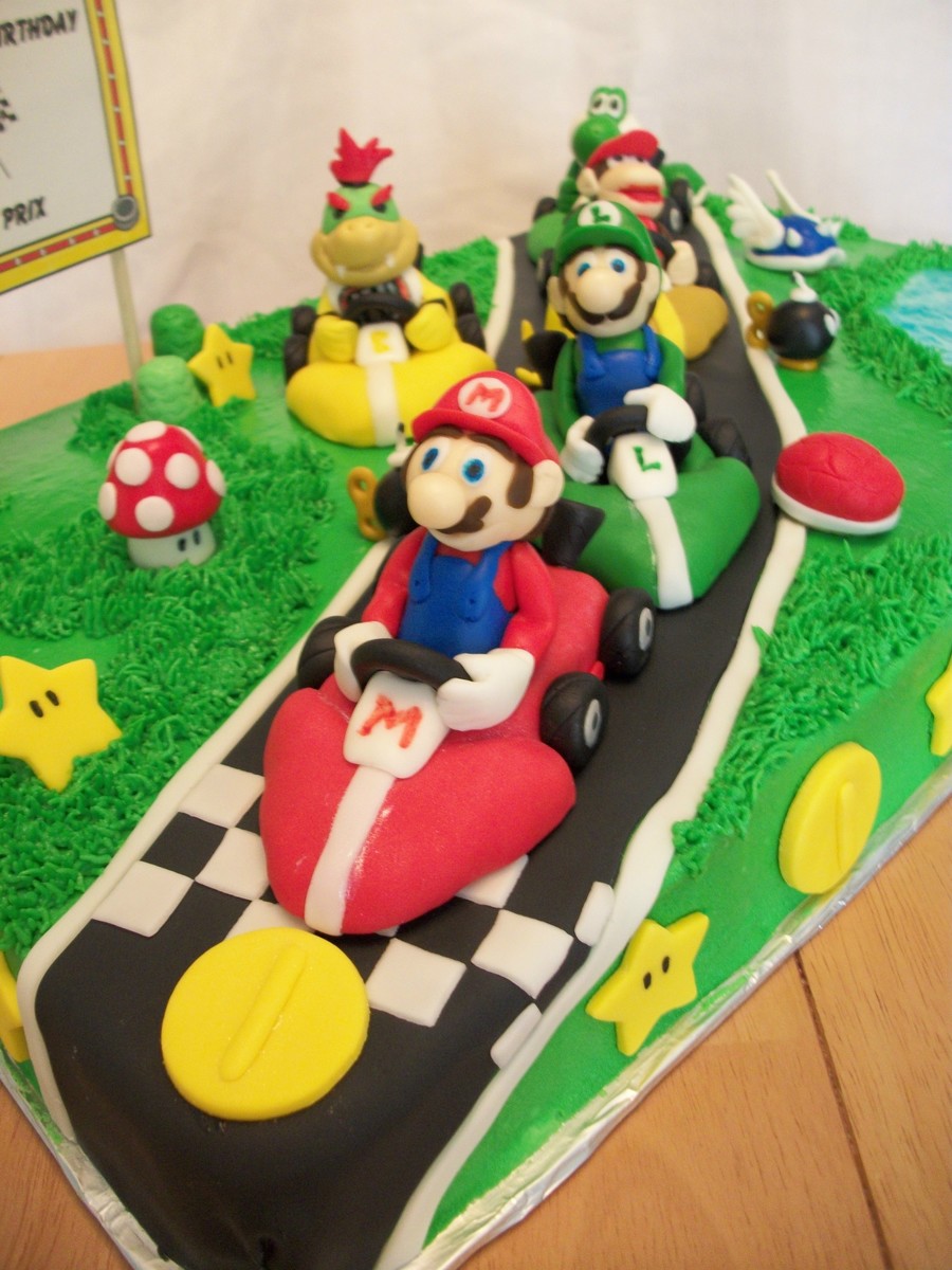 Mario Kart Birthday Cake