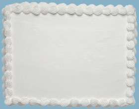 Plain White Sheet Cake