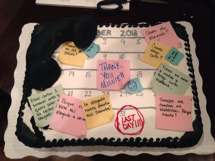 Secretary Retirement Cake