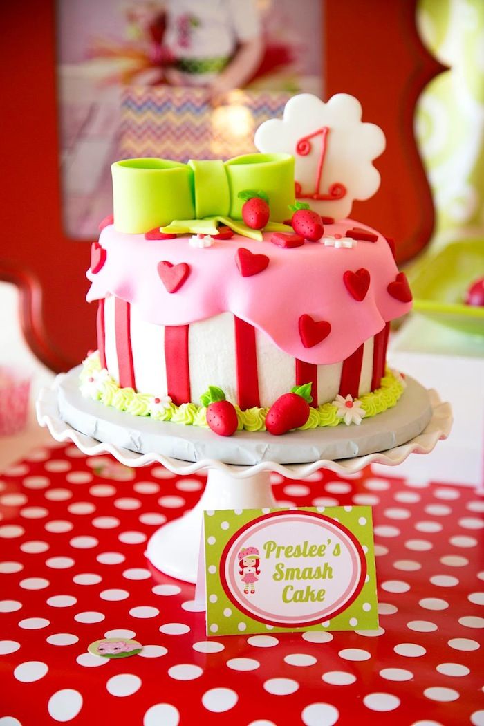 Strawberry Shortcake Birthday Cake Ideas