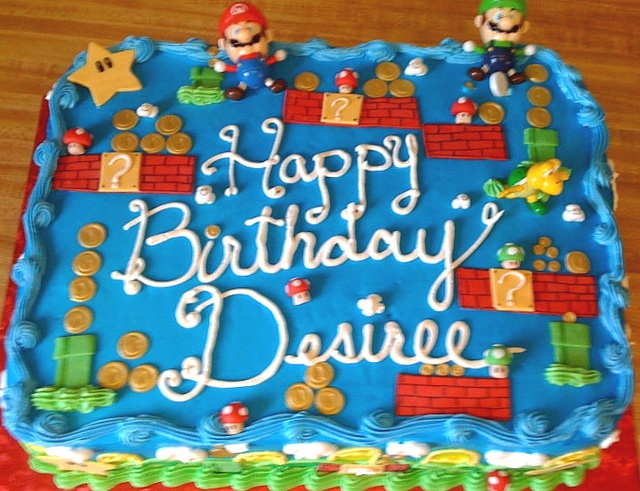 Super Mario Brothers Sheet Cake