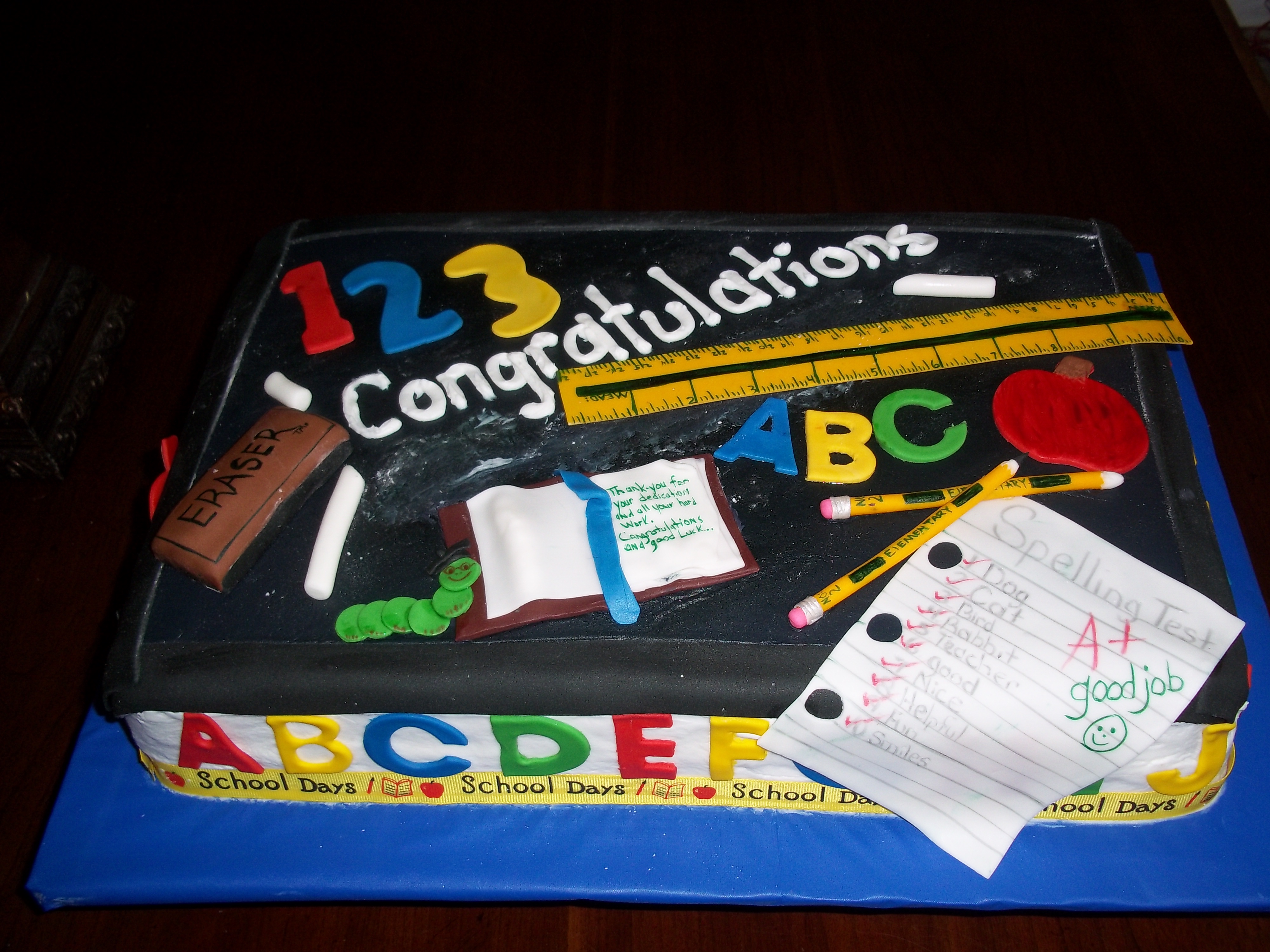 Teacher Retirement Cake