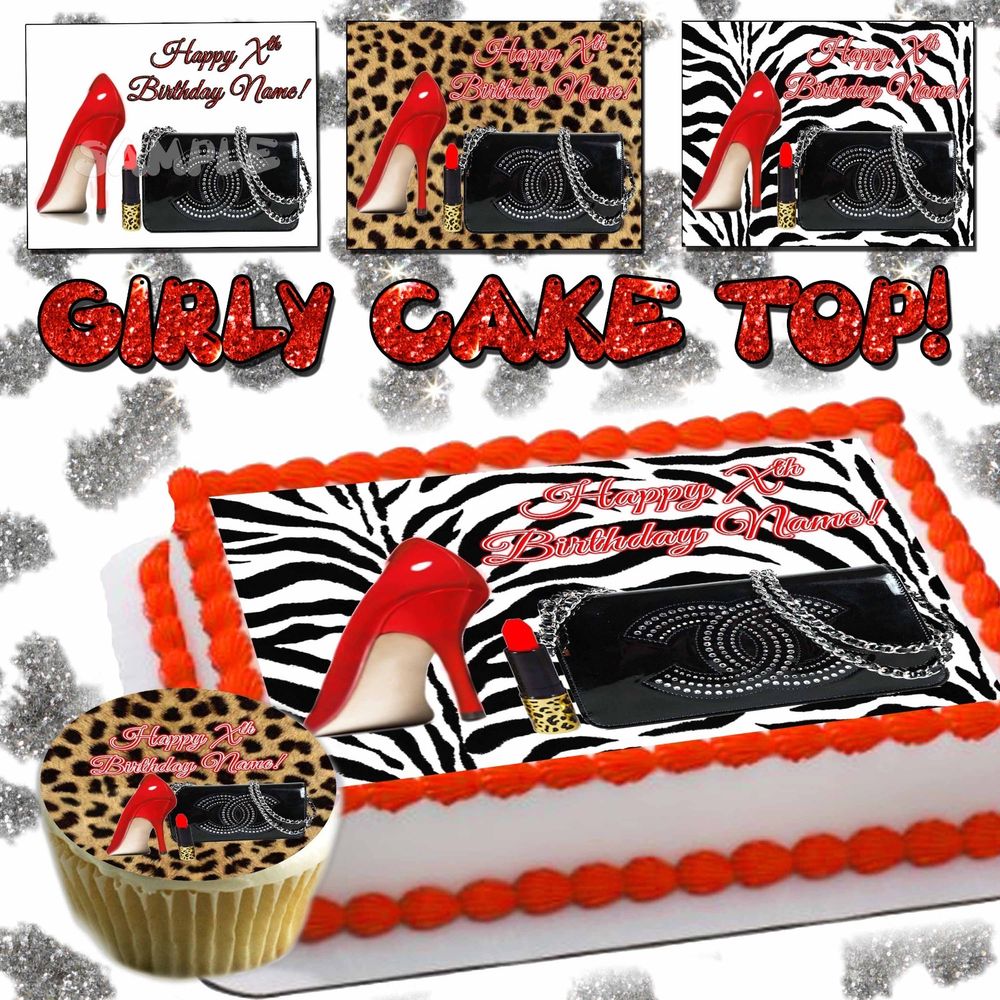 Cheetah Print Cake Topper