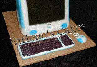 Computer Keyboard Cake