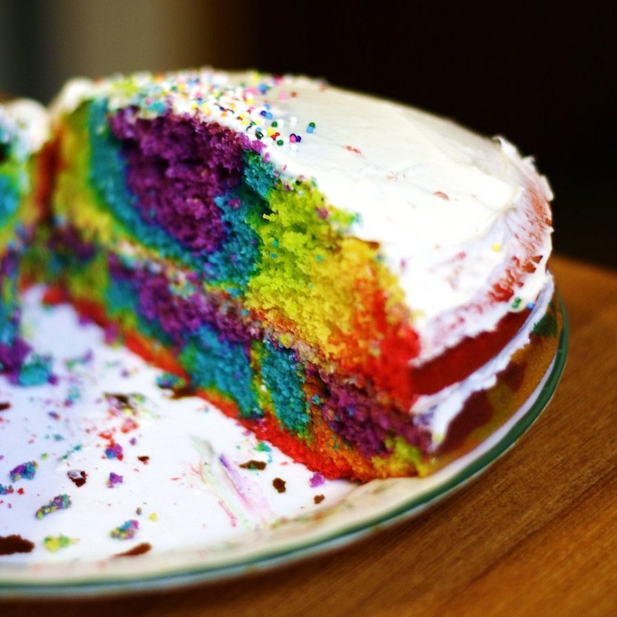 Double Rainbow Cake