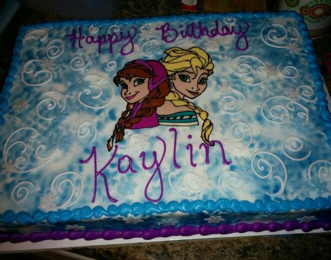 Elsa Frozen Sheet Cake