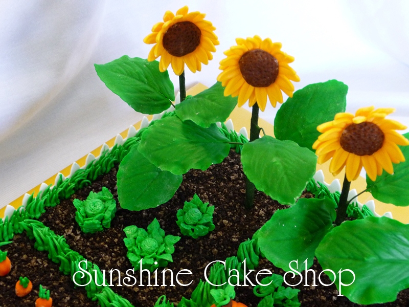 Flower Garden Sheet Cake