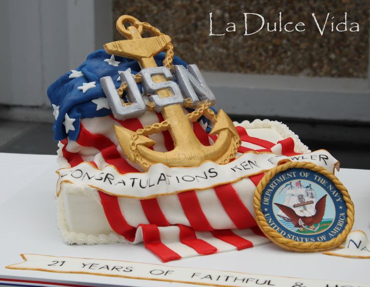 Navy Chief Retirement Cake