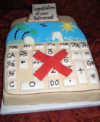 Retirement Party Cake