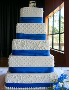 Royal Blue Quinceanera Cakes