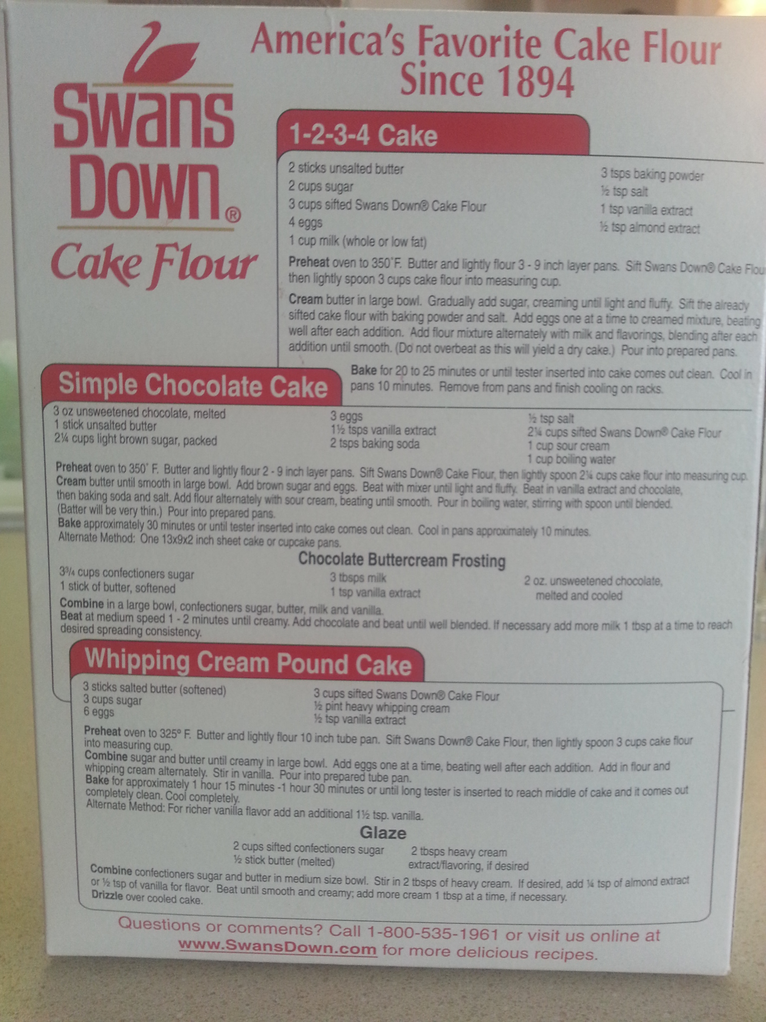 Swans Down Cake Flour Recipes