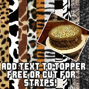 9 Photos of Leopard Sugar Sheets For Cakes