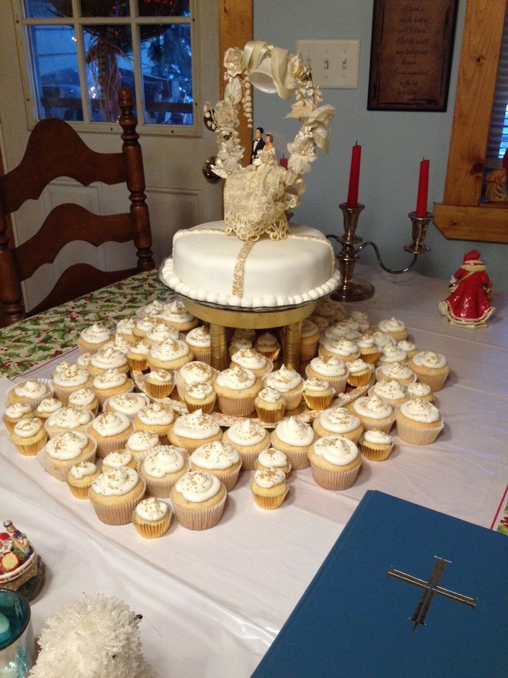 50th Wedding Anniversary Cake and Cupcake Ideas