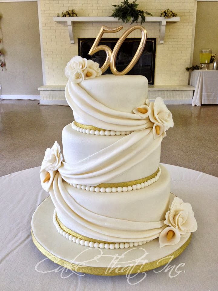 10 Photos of Elegant 50th Anniversary Cakes