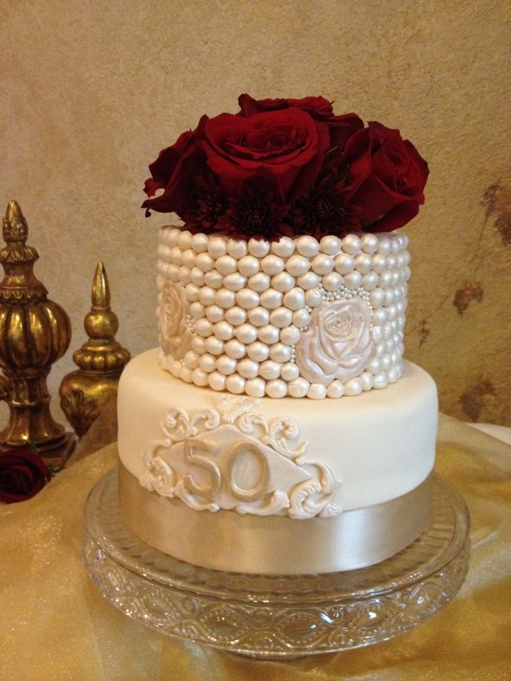 50th Wedding Anniversary Cake