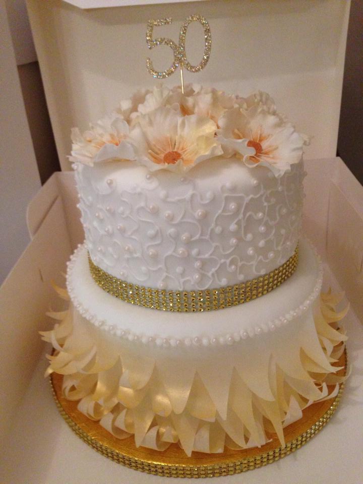 50th Wedding Anniversary Cake