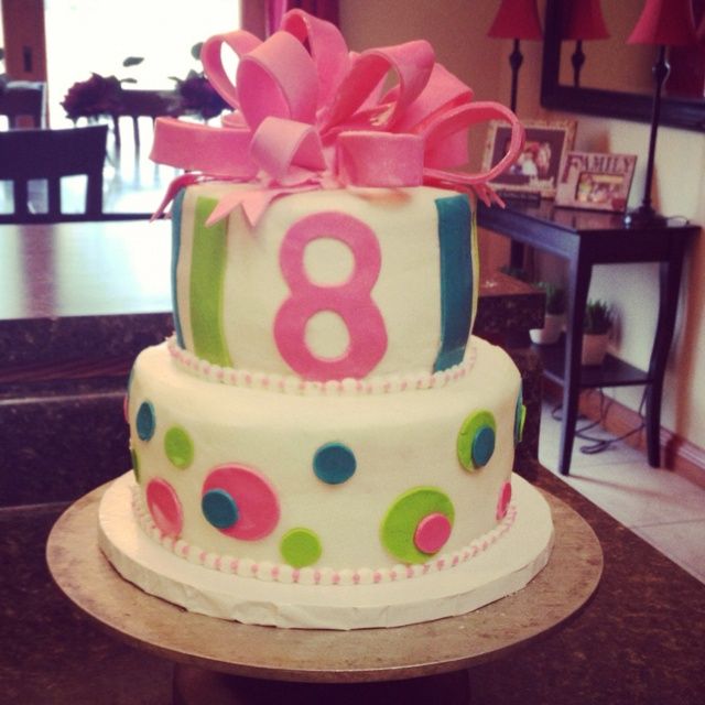 8 Year Old Girl Birthday Cake