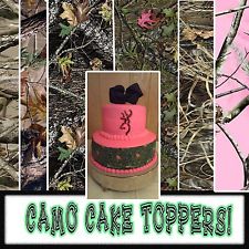 Camo Edible Cake Topper Sheets