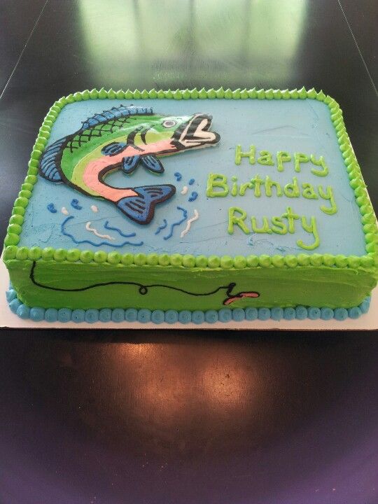 Fishing Sheet Cake Ideas