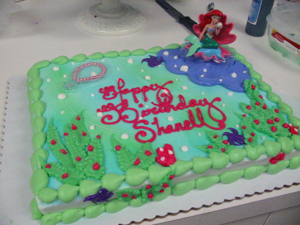 Little Mermaid Sheet Cake Ideas