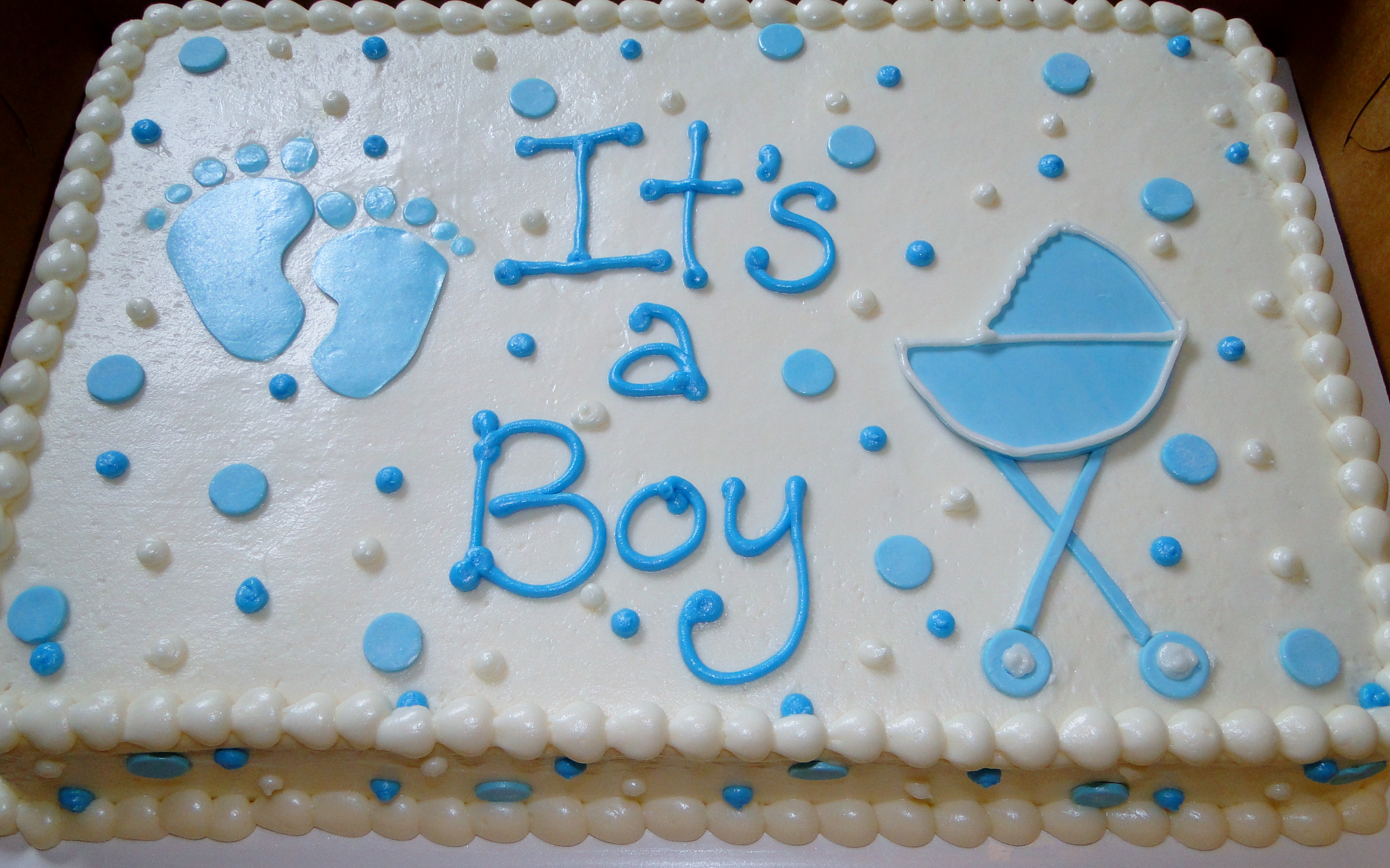 Baby Shower Sheet Cake