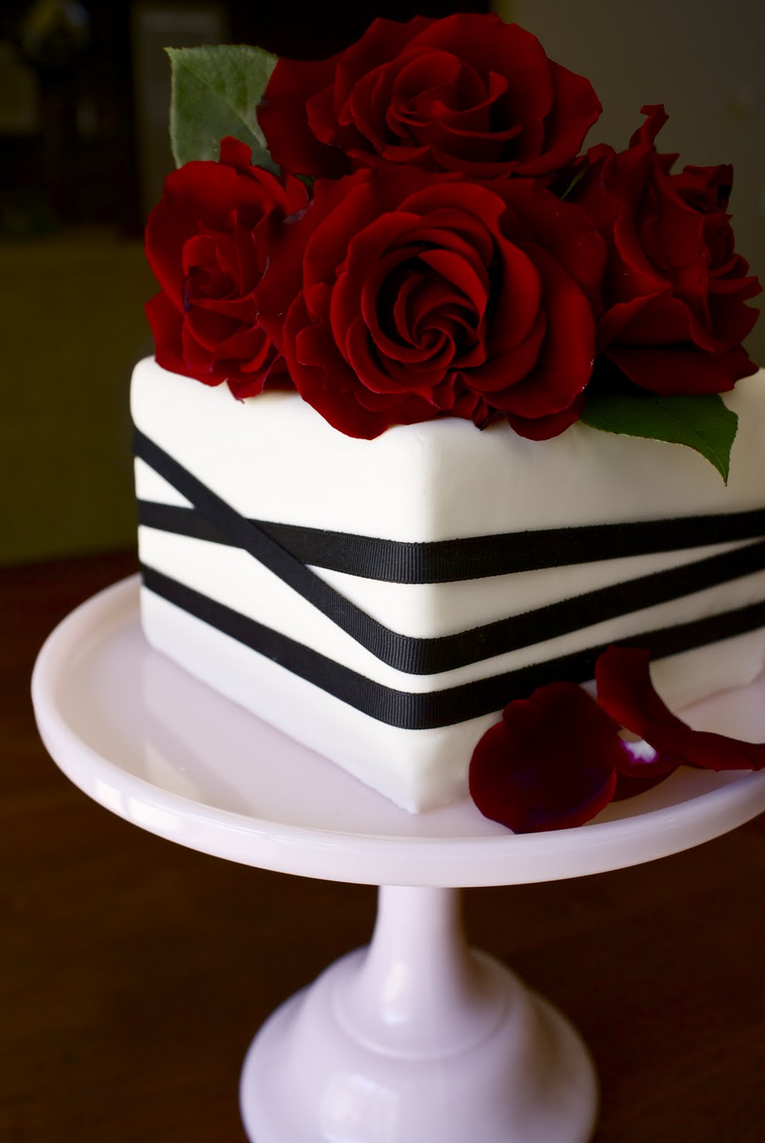 Black and Red Anniversary Cakes