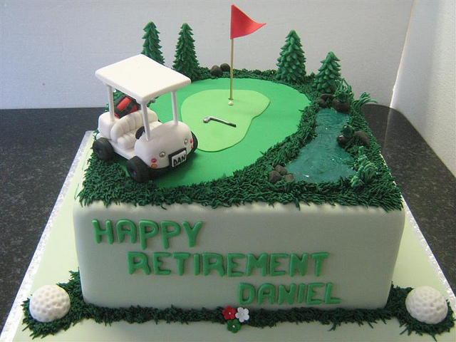 7 Photos of Golf Themed Retirement Cakes