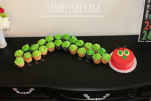 Hungry Caterpillar Cupcake Cake