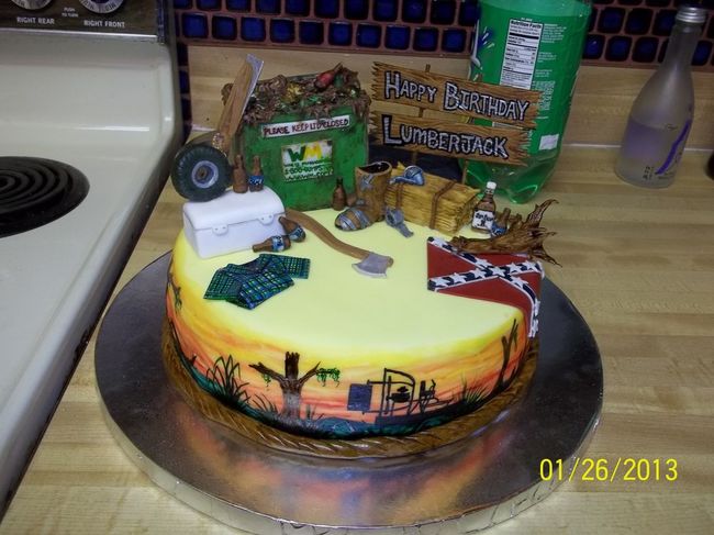 Redneck Birthday Cake