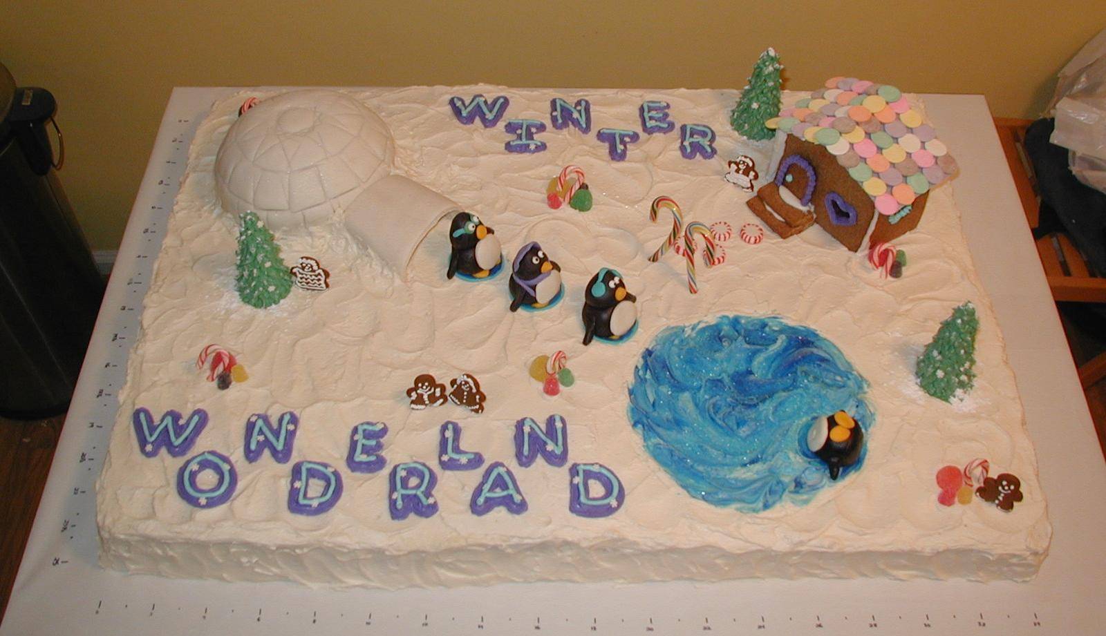 Winter Wonderland Birthday Cake