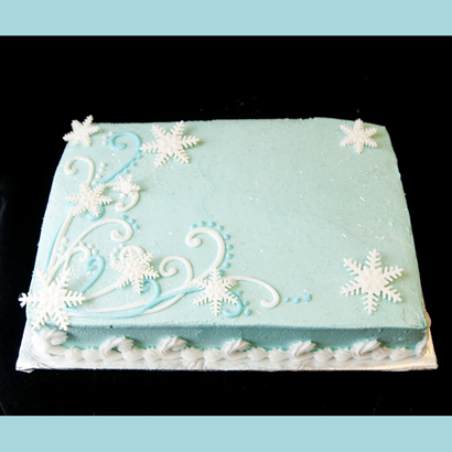 Winter Wonderland Sheet Cake