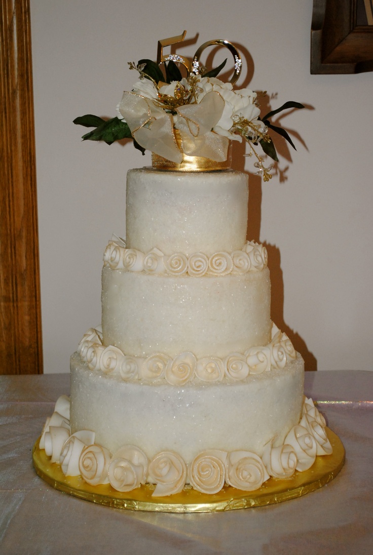 50th Wedding Anniversary Cake