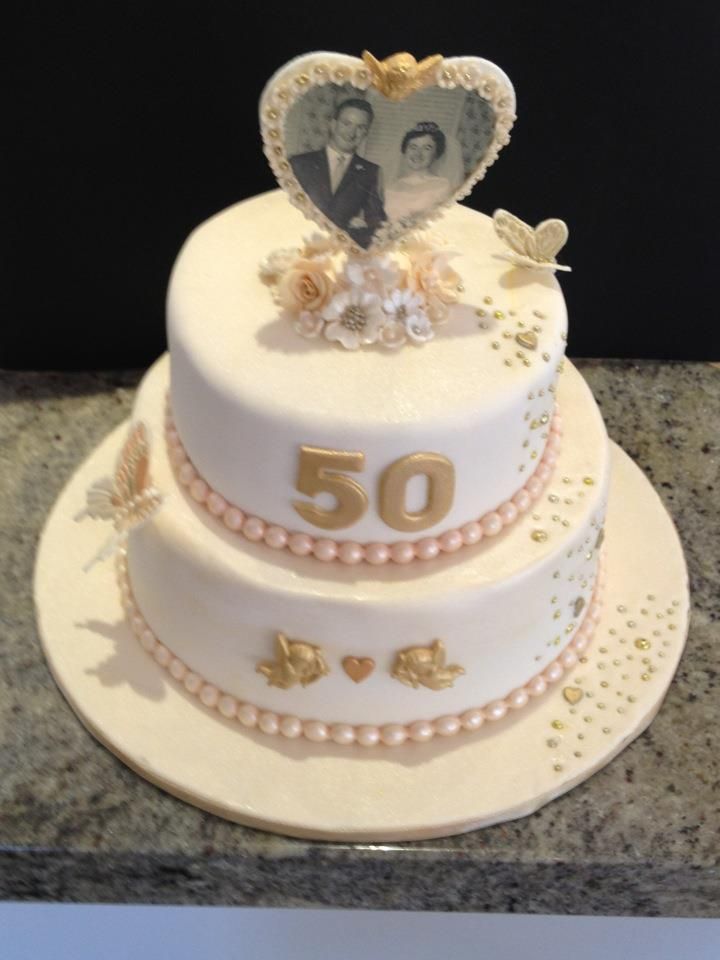 50th Wedding Anniversary Cake