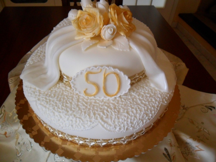 50th Wedding Anniversary Cake