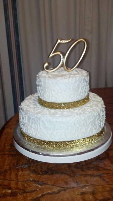 50th Wedding Anniversary Cake