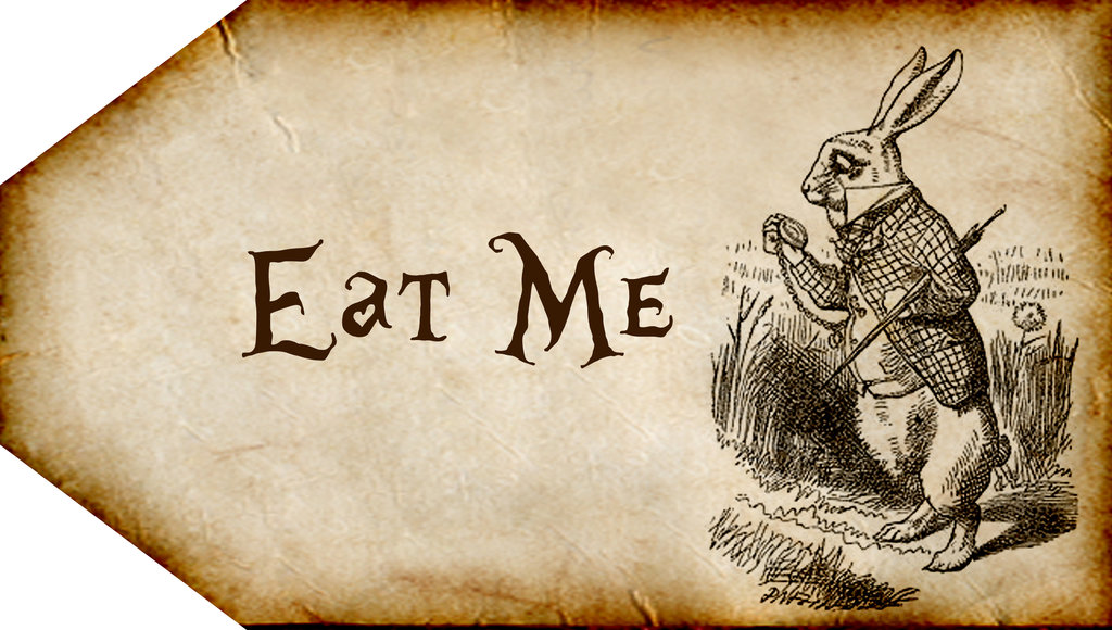 Alice in Wonderland Eat Me Tags