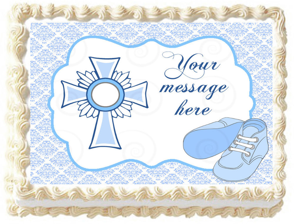 Baptism Sheet Cake Designs