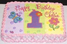 First Birthday Sheet Cake