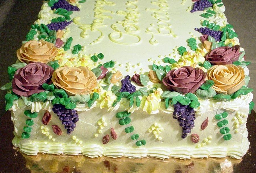 Floral Sheet Cake