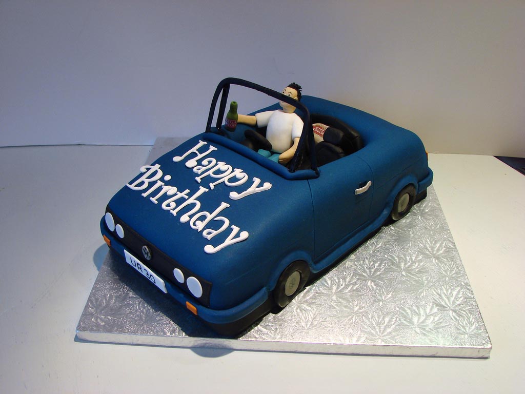 Happy Birthday Car Cake