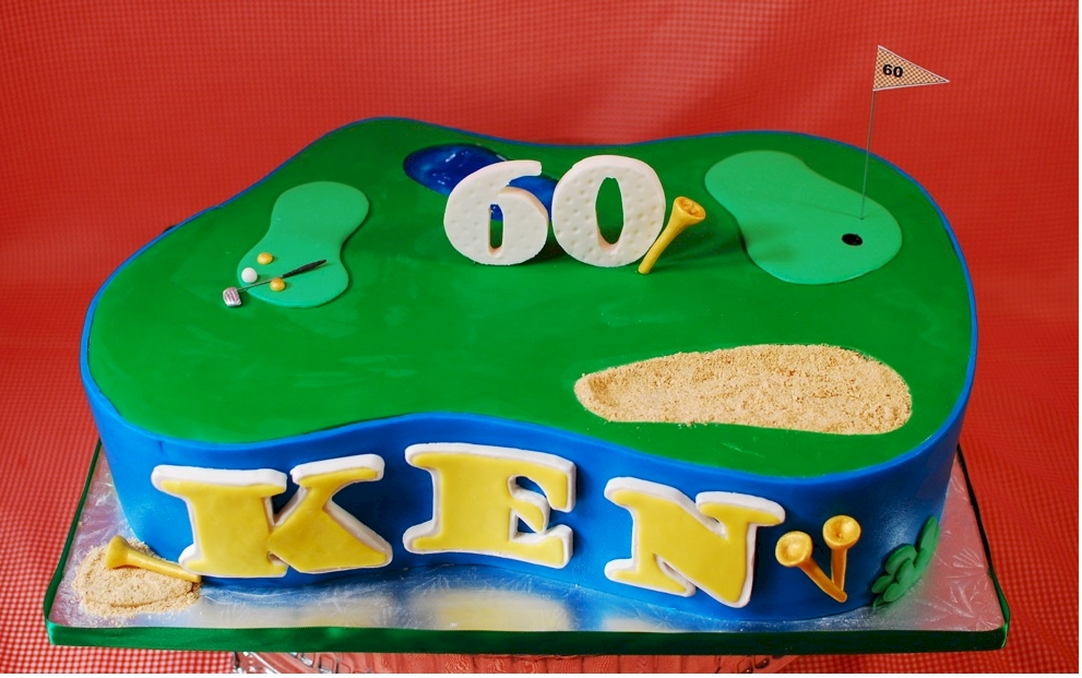 Happy Birthday Golf Cake