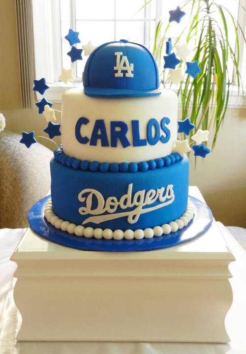 Dodger Raiders Lakers Cake